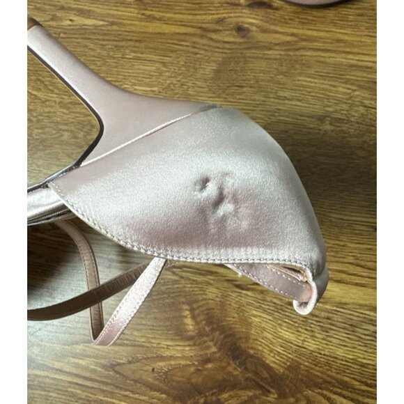 ELEGANTPARK Heels for Women Closed Toe Strappy Pointed High Heel Pumps Satin 8 - Picture 9 of 10